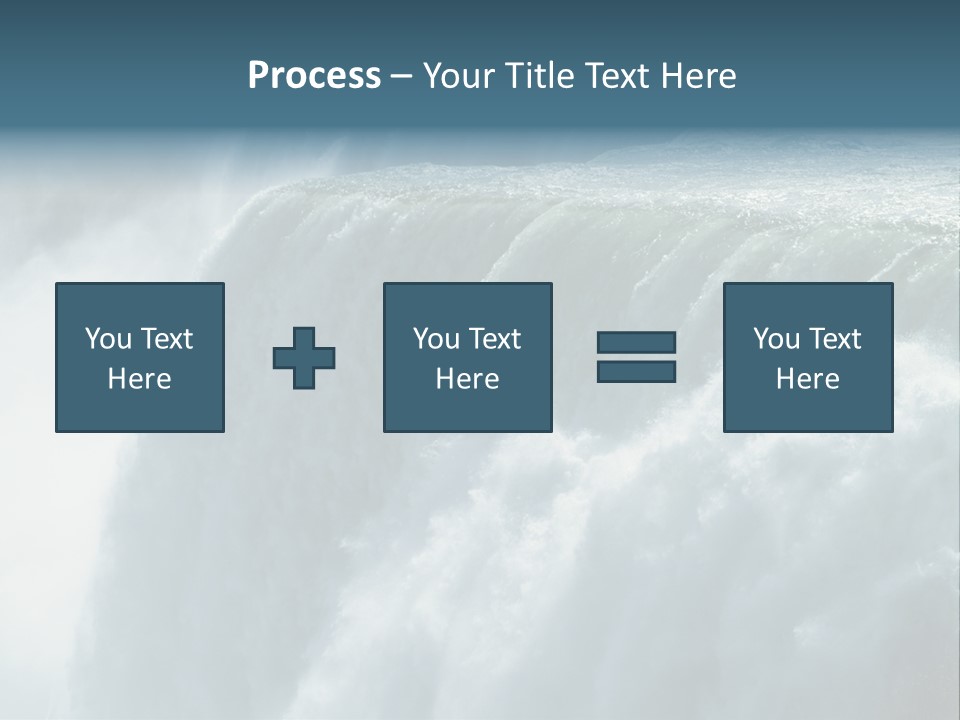 Close-Up Of Niagara Falls PowerPoint Template