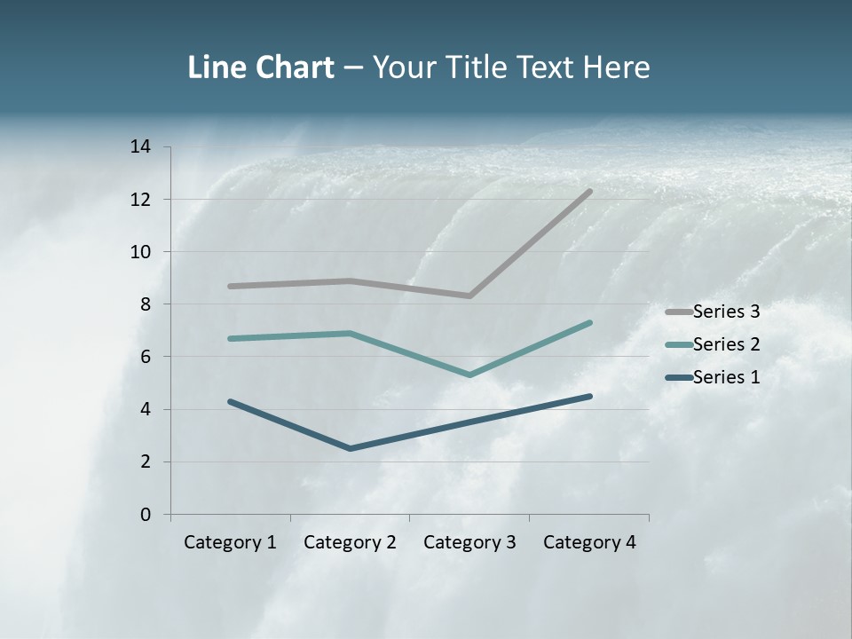 Close-Up Of Niagara Falls PowerPoint Template