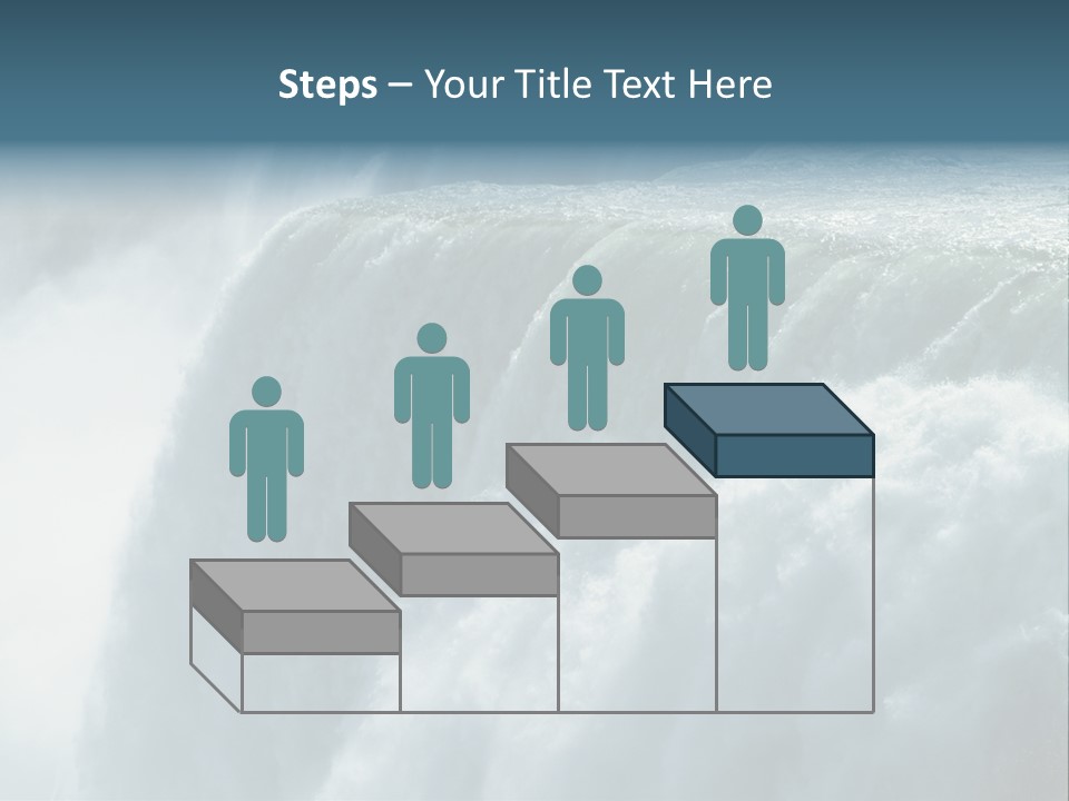 Close-Up Of Niagara Falls PowerPoint Template
