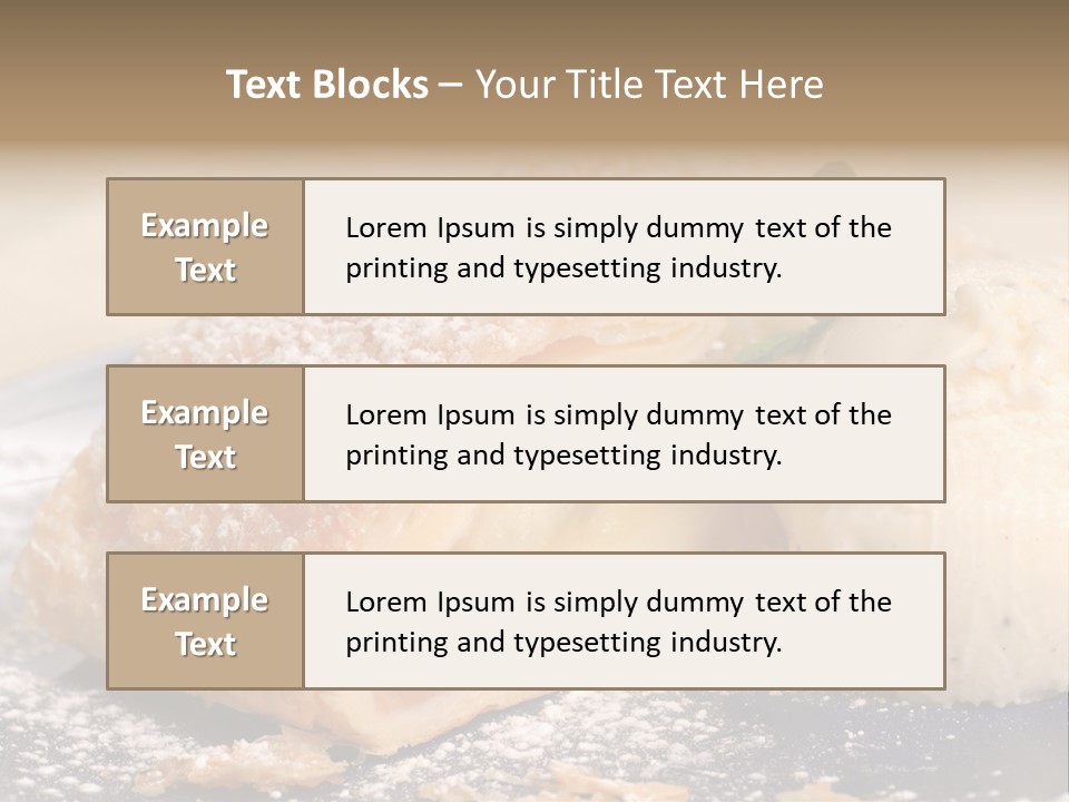 Freshly Baked Apple Strudel With Vanilla Ice Cream PowerPoint Template