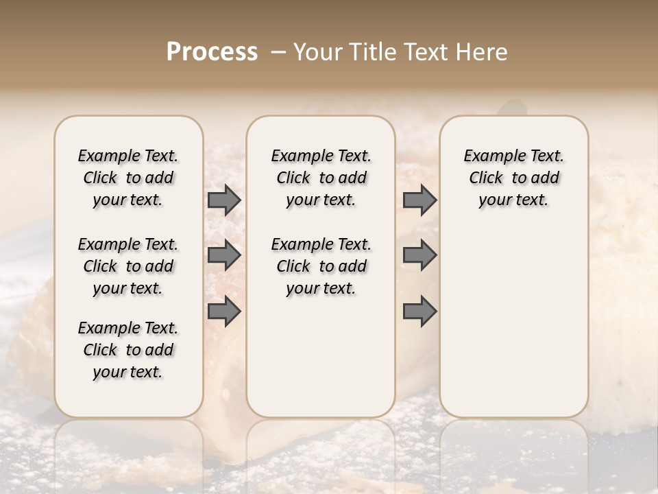 Freshly Baked Apple Strudel With Vanilla Ice Cream PowerPoint Template