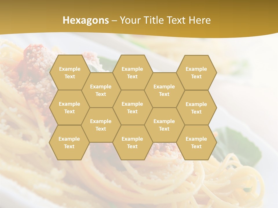 Pasta With Tomato Sauce Basil And Grated Parmesan PowerPoint Template