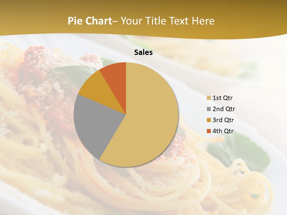 Pasta With Tomato Sauce Basil And Grated Parmesan PowerPoint Template