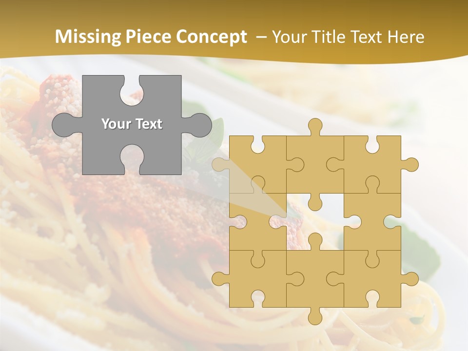 Pasta With Tomato Sauce Basil And Grated Parmesan PowerPoint Template