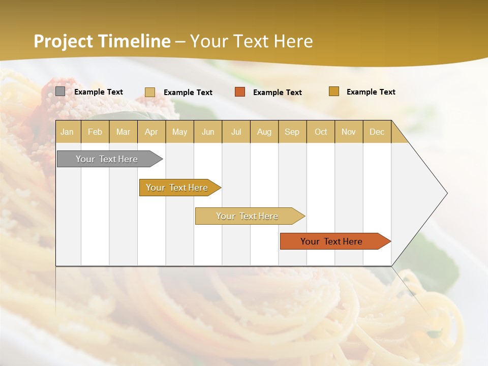Pasta With Tomato Sauce Basil And Grated Parmesan PowerPoint Template
