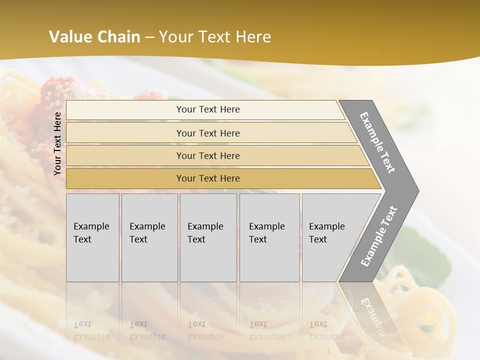 Pasta With Tomato Sauce Basil And Grated Parmesan PowerPoint Template