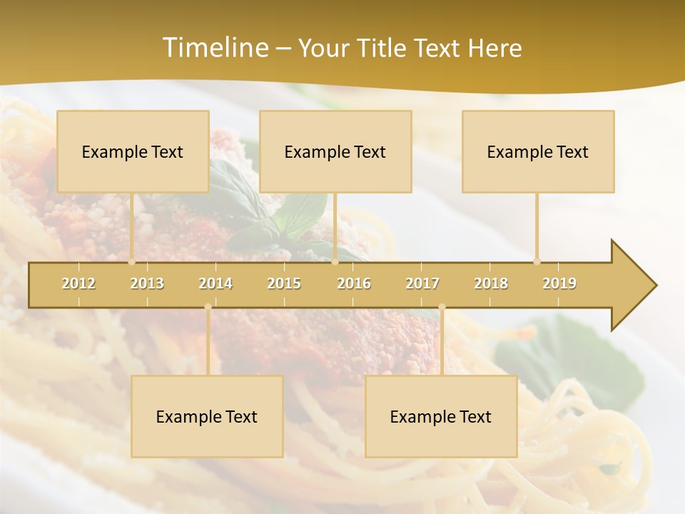 Pasta With Tomato Sauce Basil And Grated Parmesan PowerPoint Template