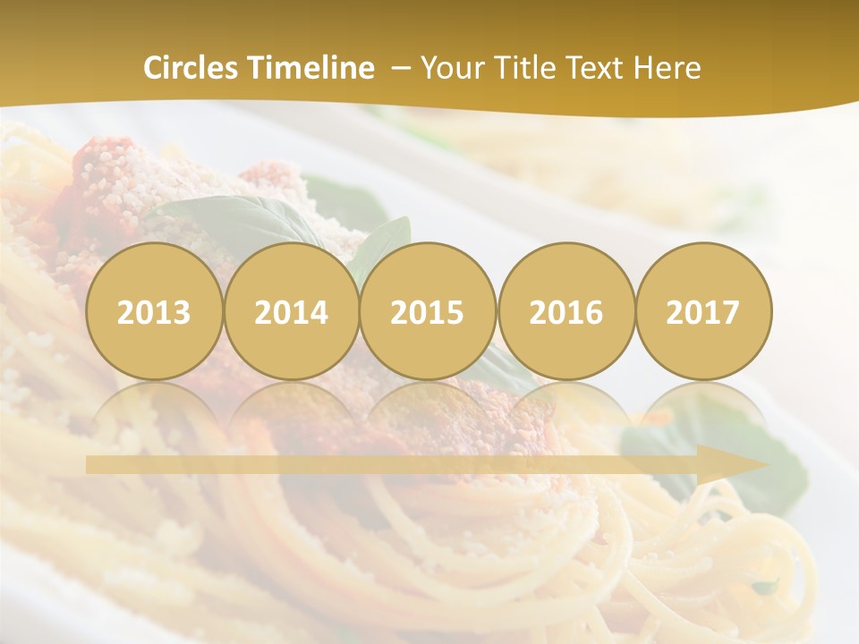 Pasta With Tomato Sauce Basil And Grated Parmesan PowerPoint Template