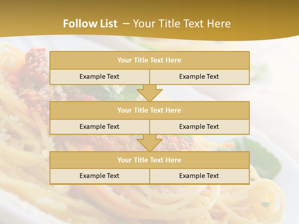 Pasta With Tomato Sauce Basil And Grated Parmesan PowerPoint Template