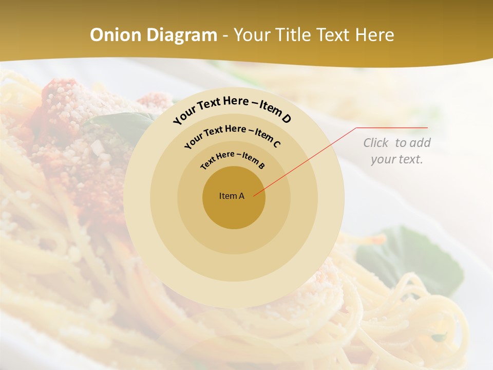 Pasta With Tomato Sauce Basil And Grated Parmesan PowerPoint Template