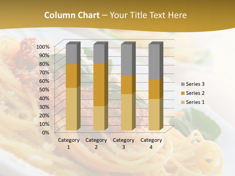 Pasta With Tomato Sauce Basil And Grated Parmesan PowerPoint Template