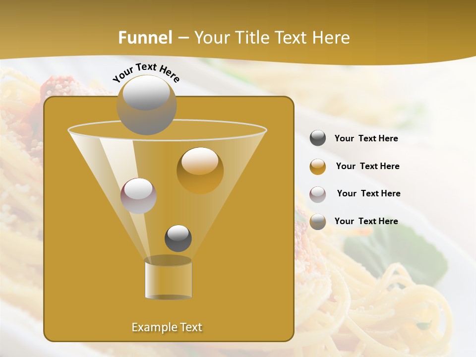 Pasta With Tomato Sauce Basil And Grated Parmesan PowerPoint Template