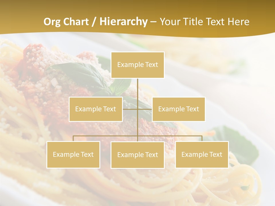 Pasta With Tomato Sauce Basil And Grated Parmesan PowerPoint Template