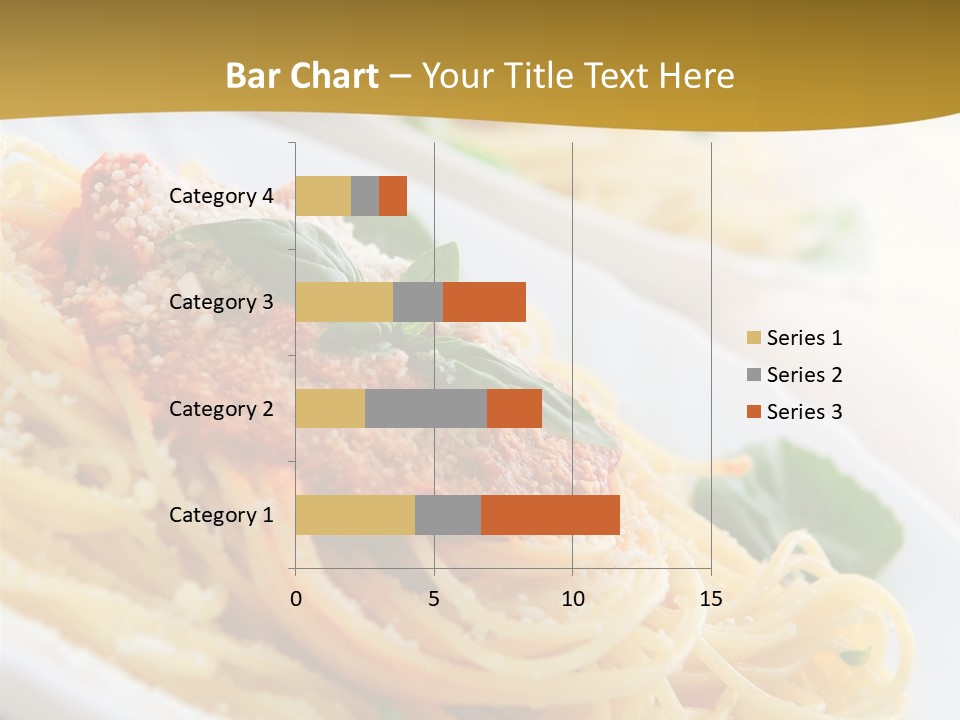 Pasta With Tomato Sauce Basil And Grated Parmesan PowerPoint Template