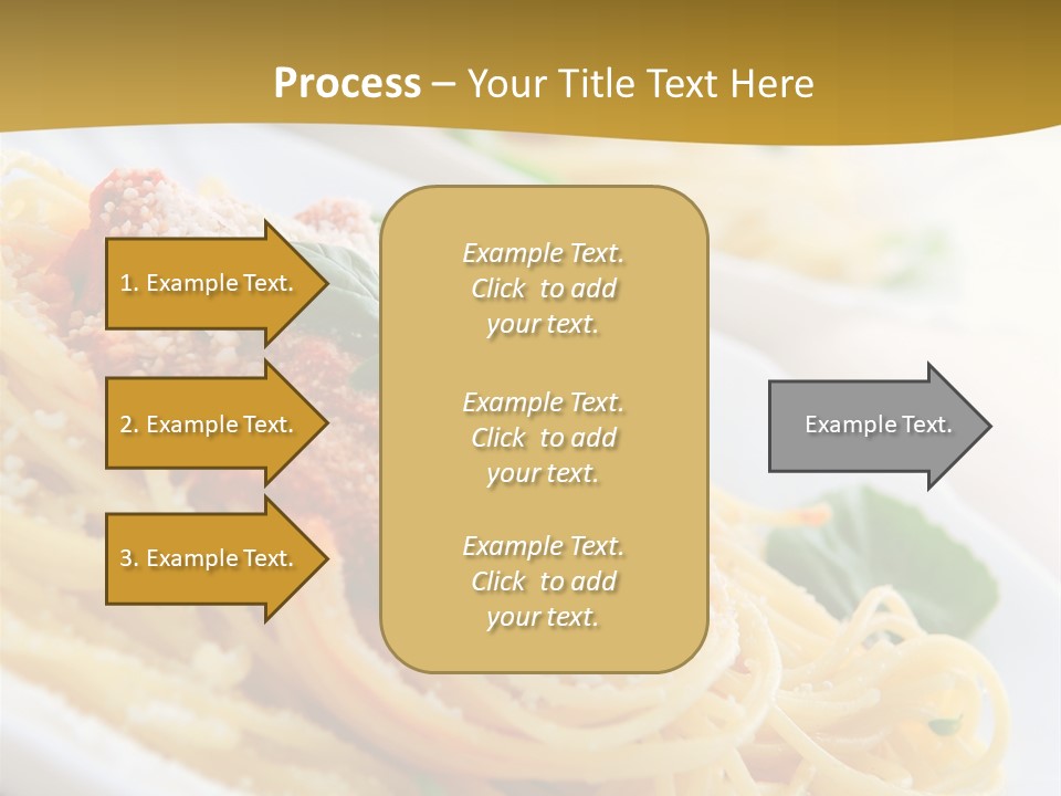 Pasta With Tomato Sauce Basil And Grated Parmesan PowerPoint Template
