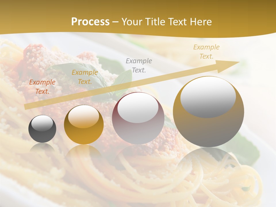 Pasta With Tomato Sauce Basil And Grated Parmesan PowerPoint Template