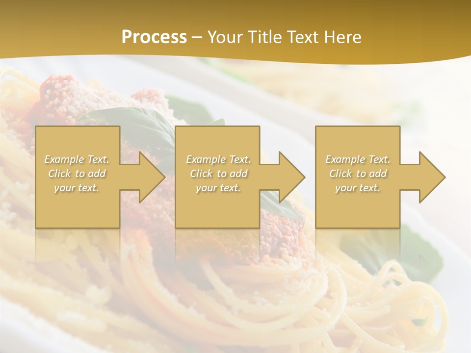 Pasta With Tomato Sauce Basil And Grated Parmesan PowerPoint Template