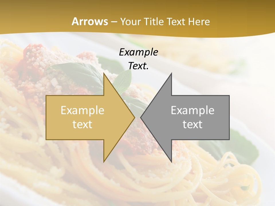 Pasta With Tomato Sauce Basil And Grated Parmesan PowerPoint Template