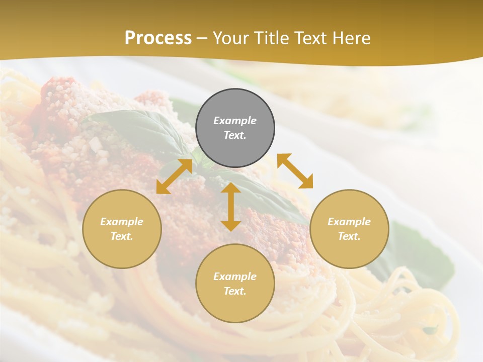Pasta With Tomato Sauce Basil And Grated Parmesan PowerPoint Template
