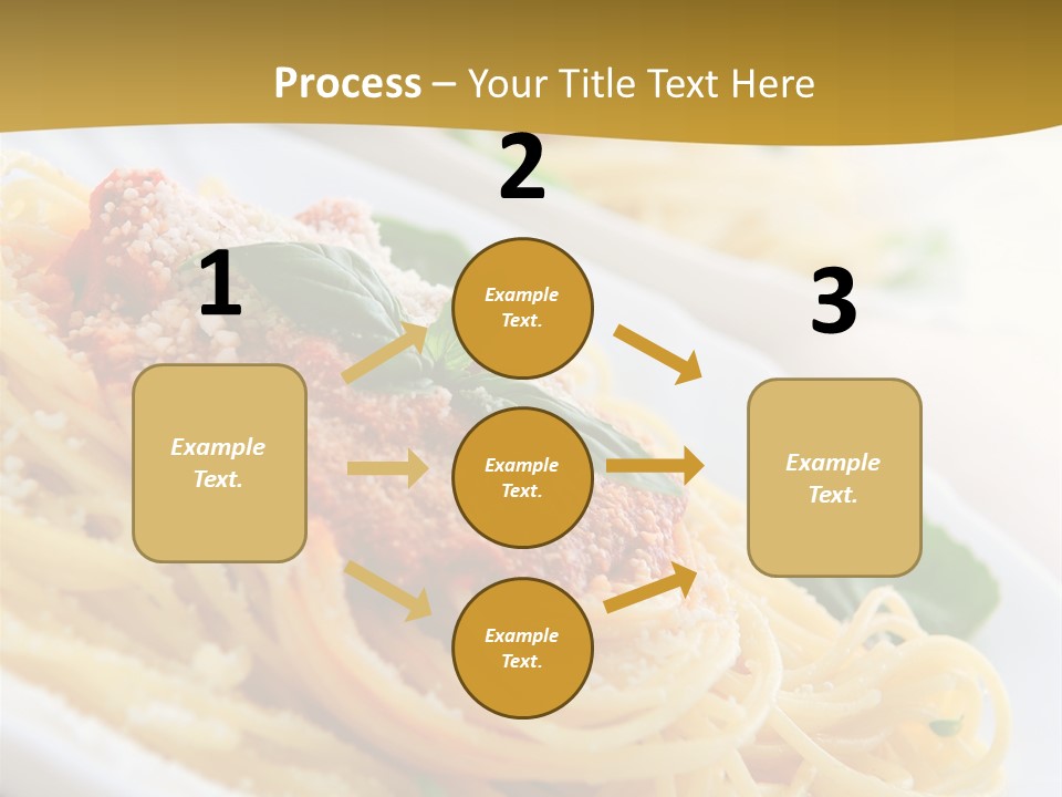 Pasta With Tomato Sauce Basil And Grated Parmesan PowerPoint Template