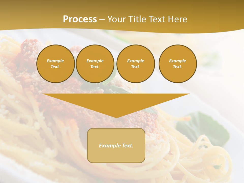 Pasta With Tomato Sauce Basil And Grated Parmesan PowerPoint Template