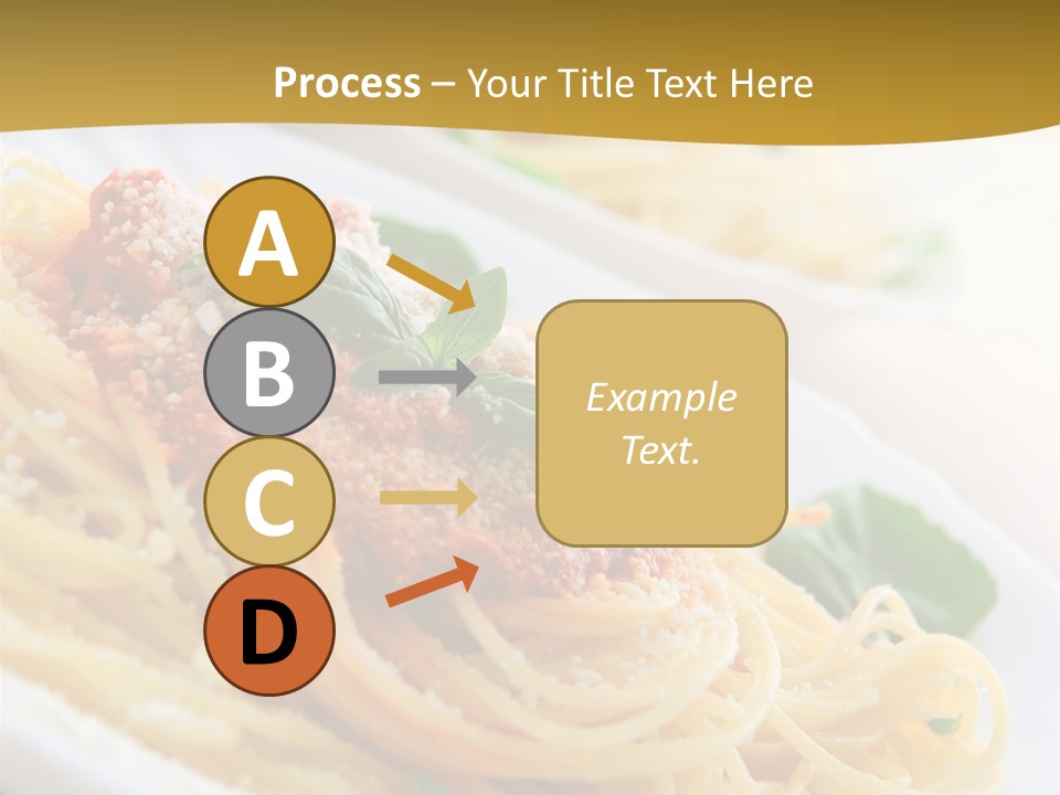 Pasta With Tomato Sauce Basil And Grated Parmesan PowerPoint Template