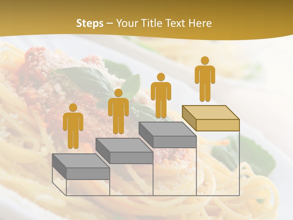 Pasta With Tomato Sauce Basil And Grated Parmesan PowerPoint Template