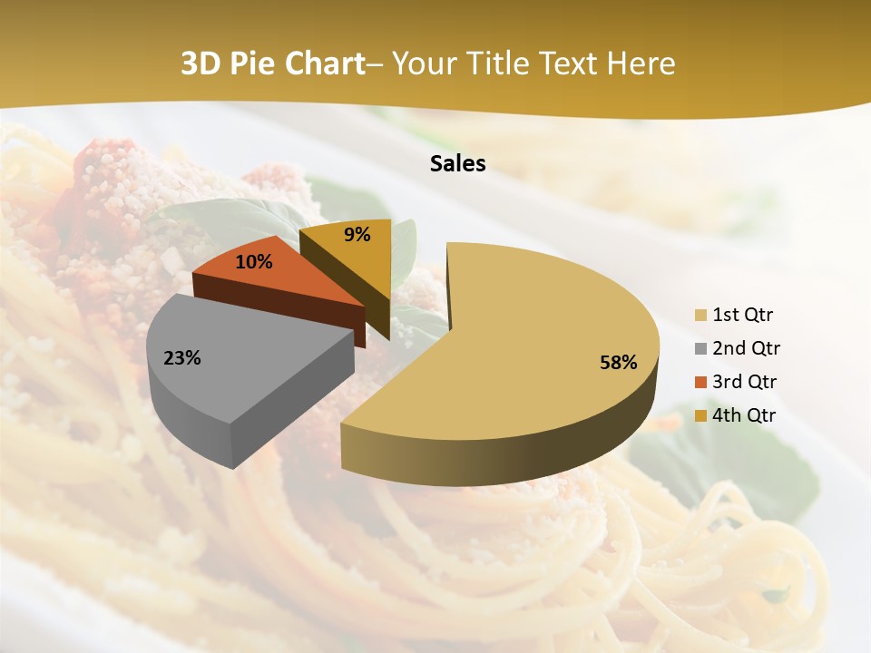 Pasta With Tomato Sauce Basil And Grated Parmesan PowerPoint Template