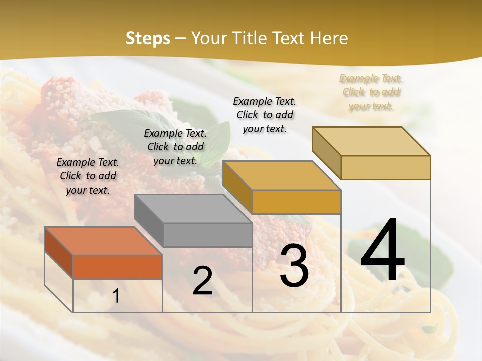 Pasta With Tomato Sauce Basil And Grated Parmesan PowerPoint Template