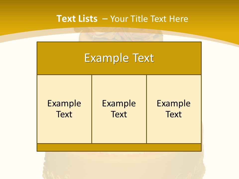 Wedding Cake Decorated With Flowers On The Top (Isolated On White) PowerPoint Template