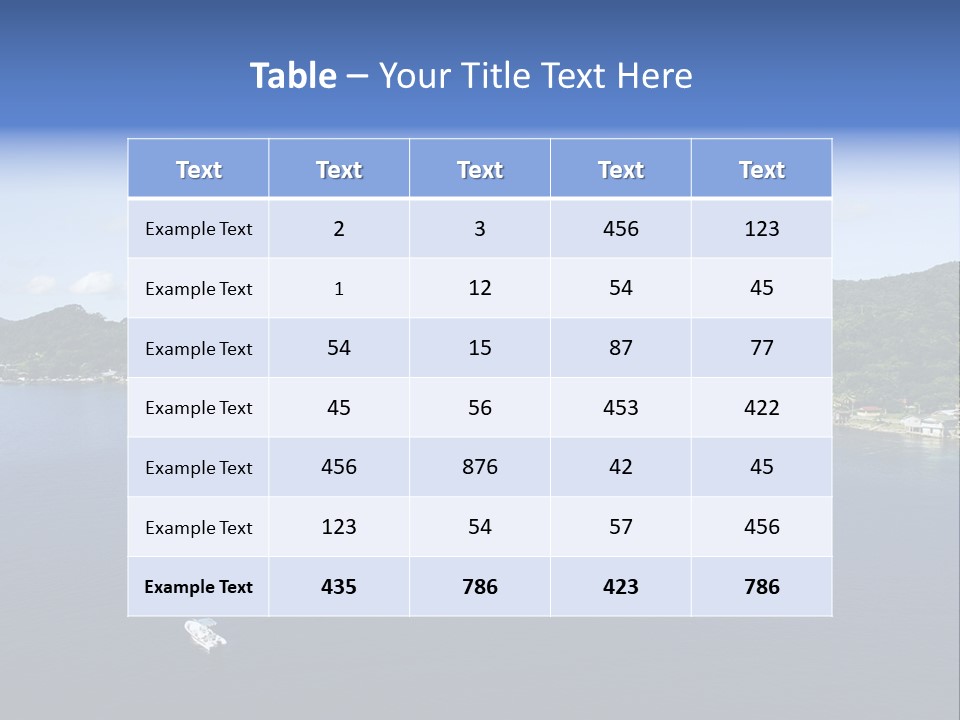 Honduras Island PowerPoint Template