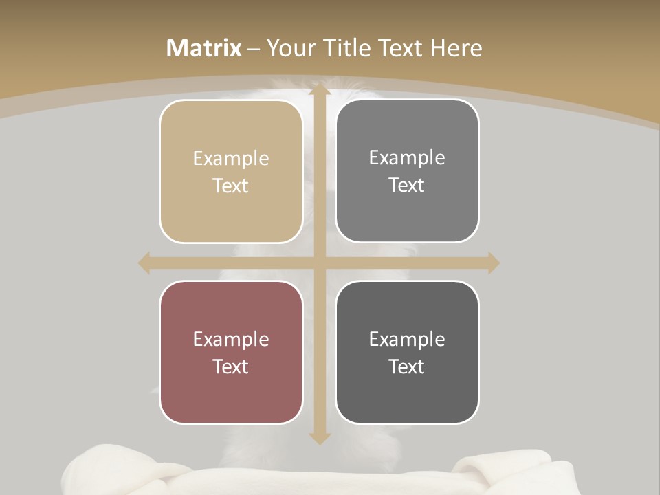 A Cute Little Dog Standing Next To A Big Bone PowerPoint Template