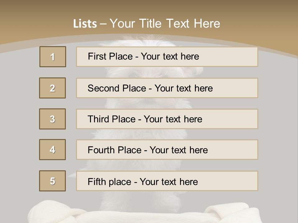 A Cute Little Dog Standing Next To A Big Bone PowerPoint Template