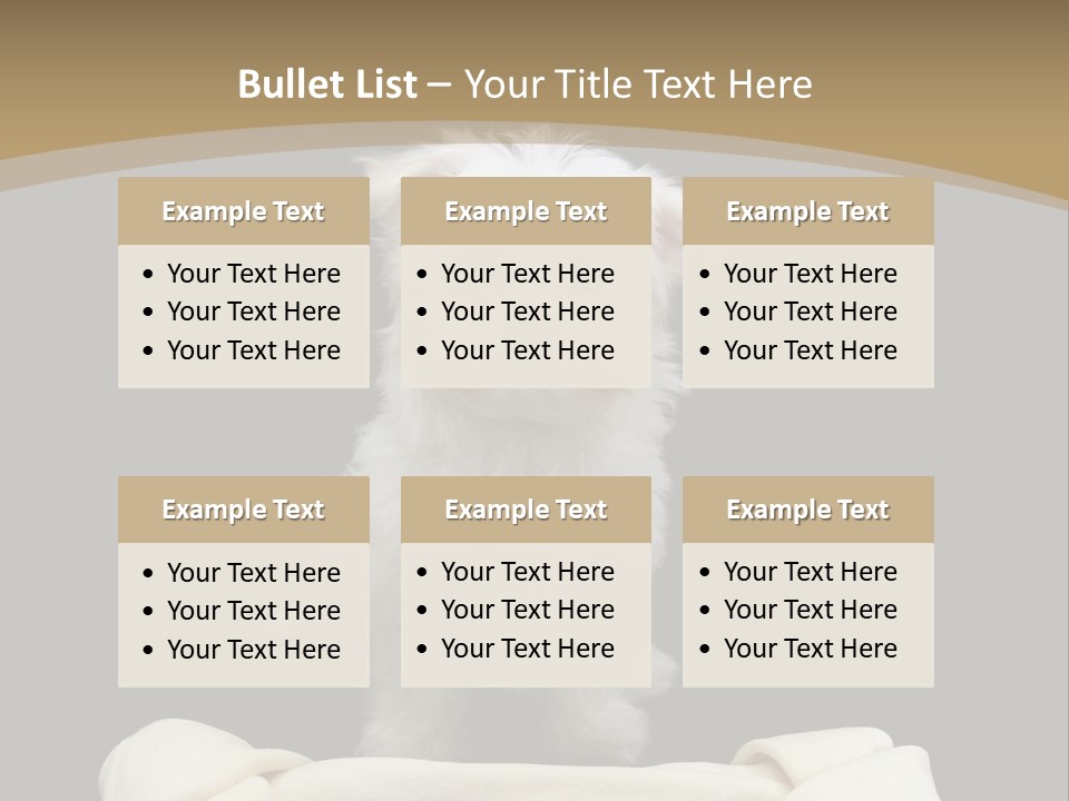 A Cute Little Dog Standing Next To A Big Bone PowerPoint Template