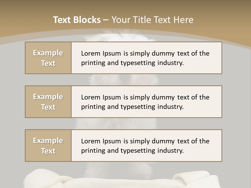 A Cute Little Dog Standing Next To A Big Bone PowerPoint Template