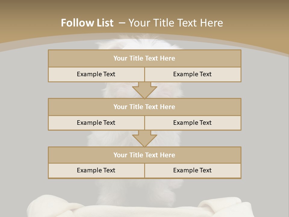 A Cute Little Dog Standing Next To A Big Bone PowerPoint Template