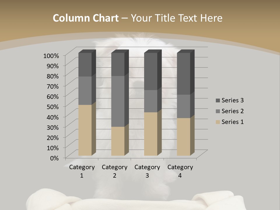 A Cute Little Dog Standing Next To A Big Bone PowerPoint Template