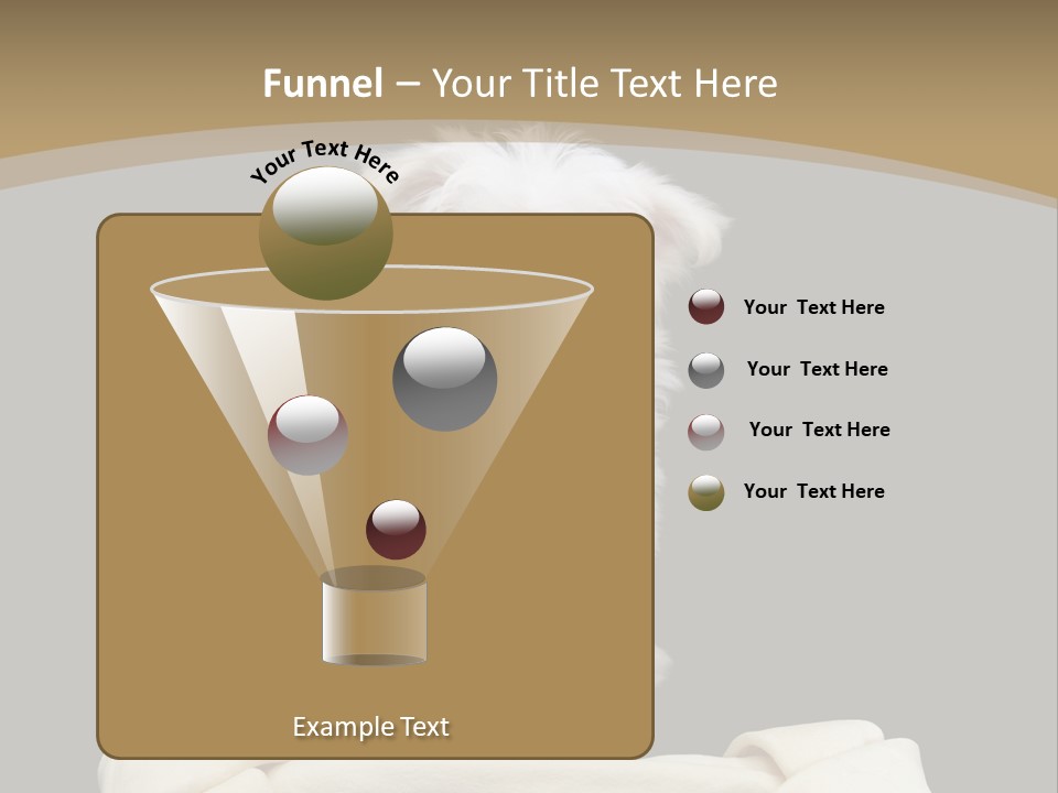 A Cute Little Dog Standing Next To A Big Bone PowerPoint Template