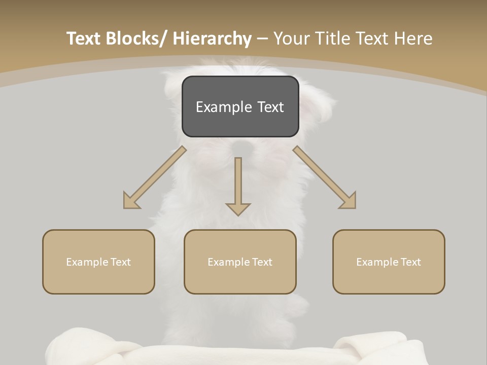 A Cute Little Dog Standing Next To A Big Bone PowerPoint Template