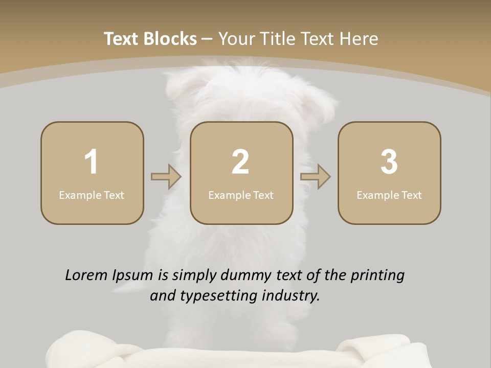 A Cute Little Dog Standing Next To A Big Bone PowerPoint Template