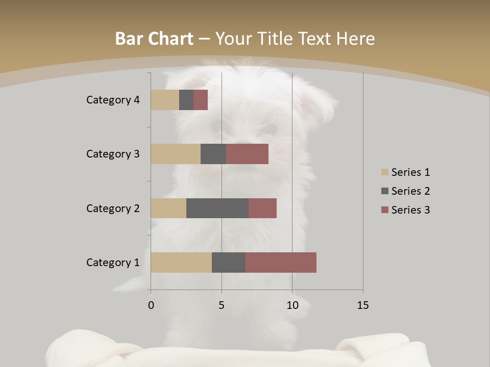 A Cute Little Dog Standing Next To A Big Bone PowerPoint Template