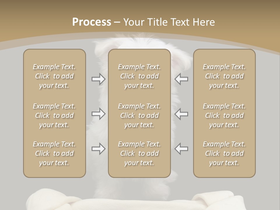 A Cute Little Dog Standing Next To A Big Bone PowerPoint Template