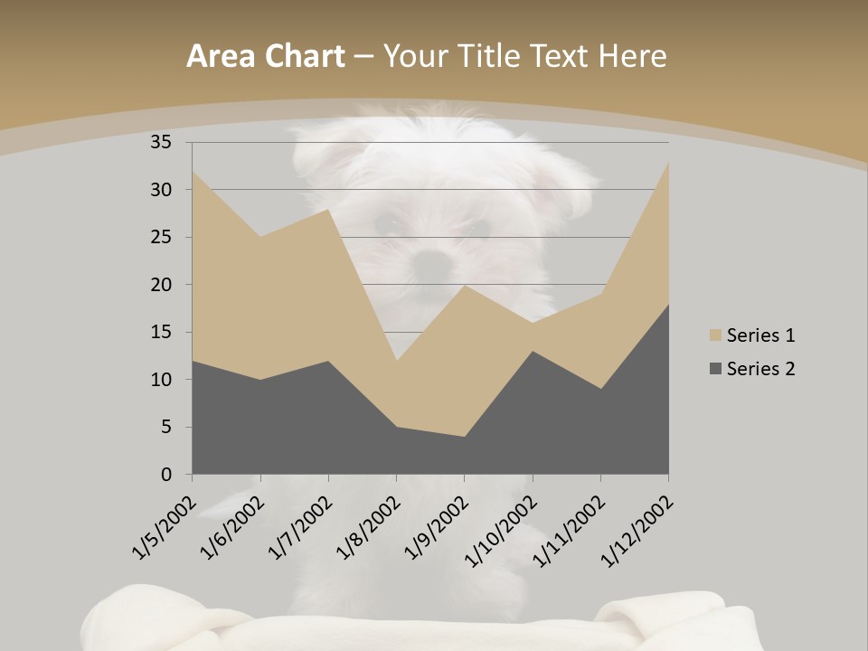 A Cute Little Dog Standing Next To A Big Bone PowerPoint Template
