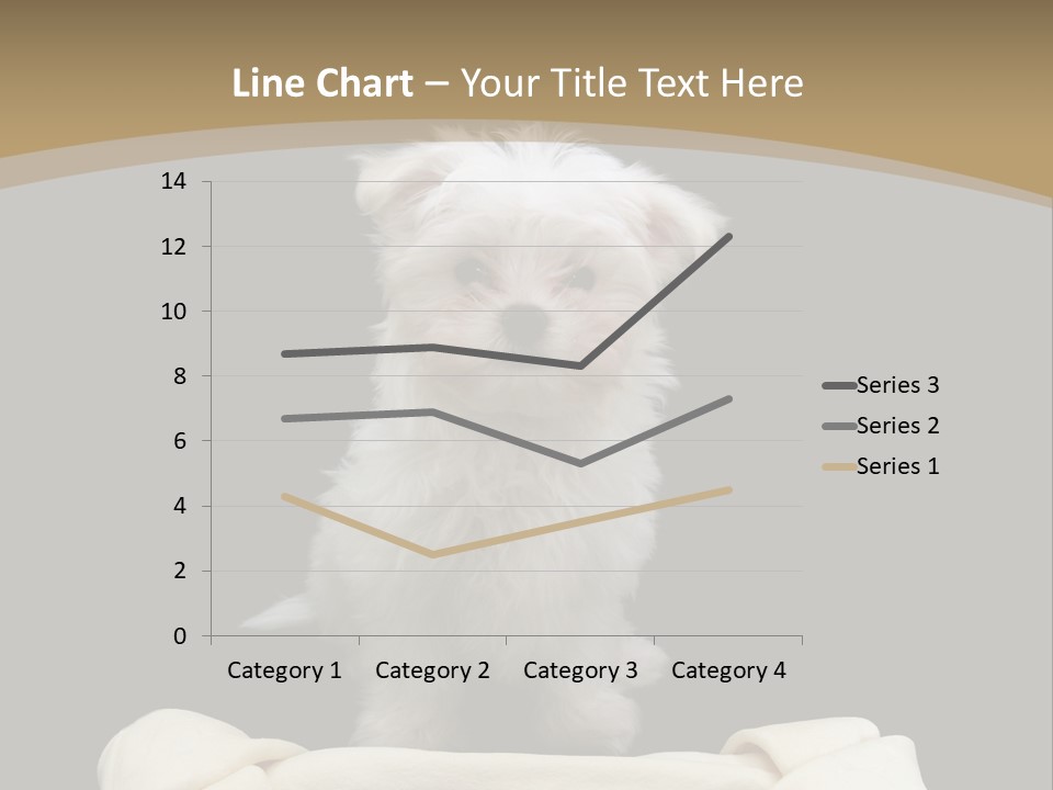 A Cute Little Dog Standing Next To A Big Bone PowerPoint Template