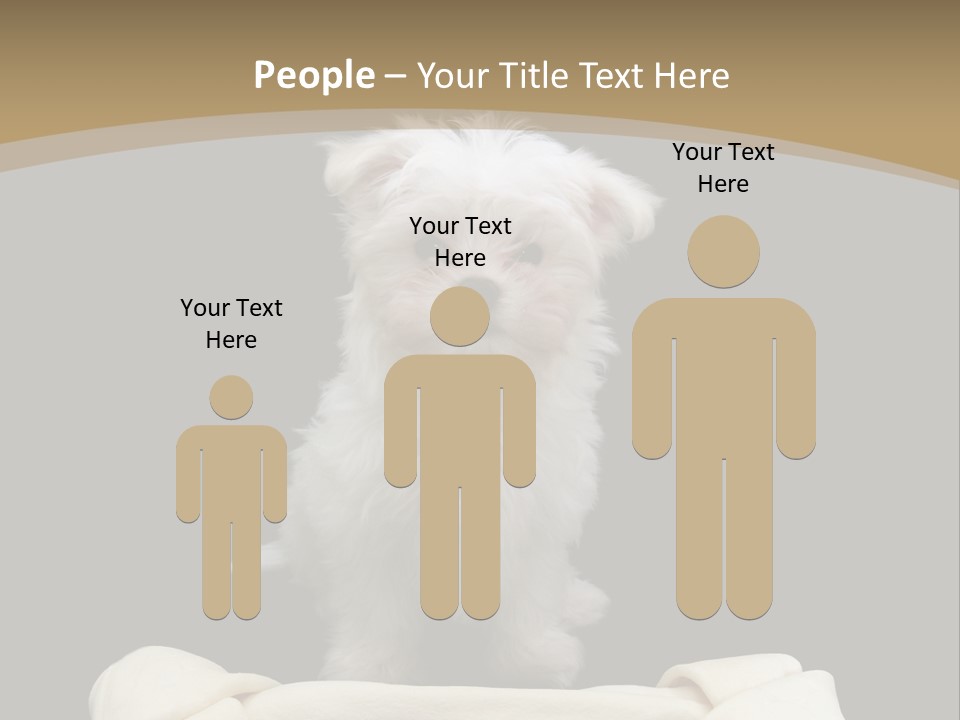 A Cute Little Dog Standing Next To A Big Bone PowerPoint Template