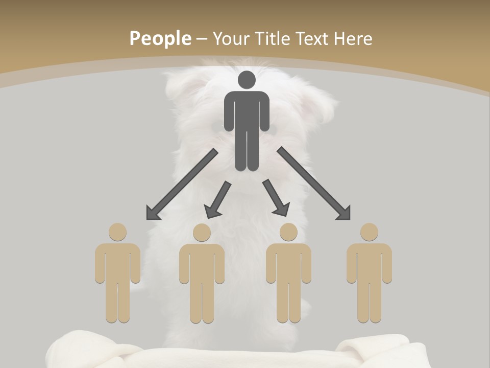 A Cute Little Dog Standing Next To A Big Bone PowerPoint Template