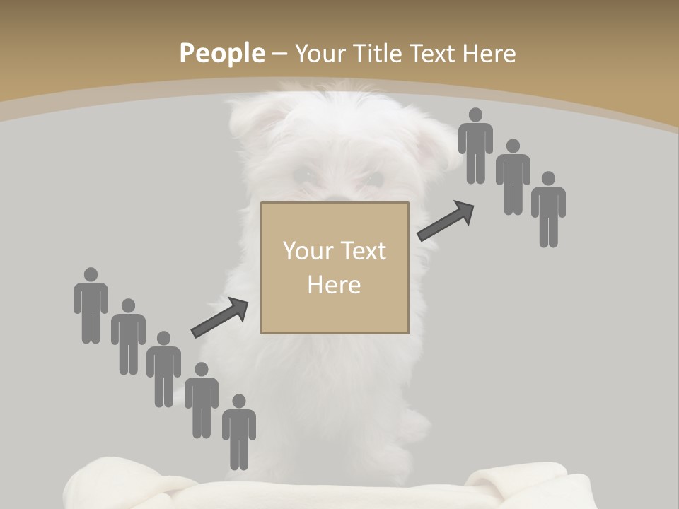 A Cute Little Dog Standing Next To A Big Bone PowerPoint Template