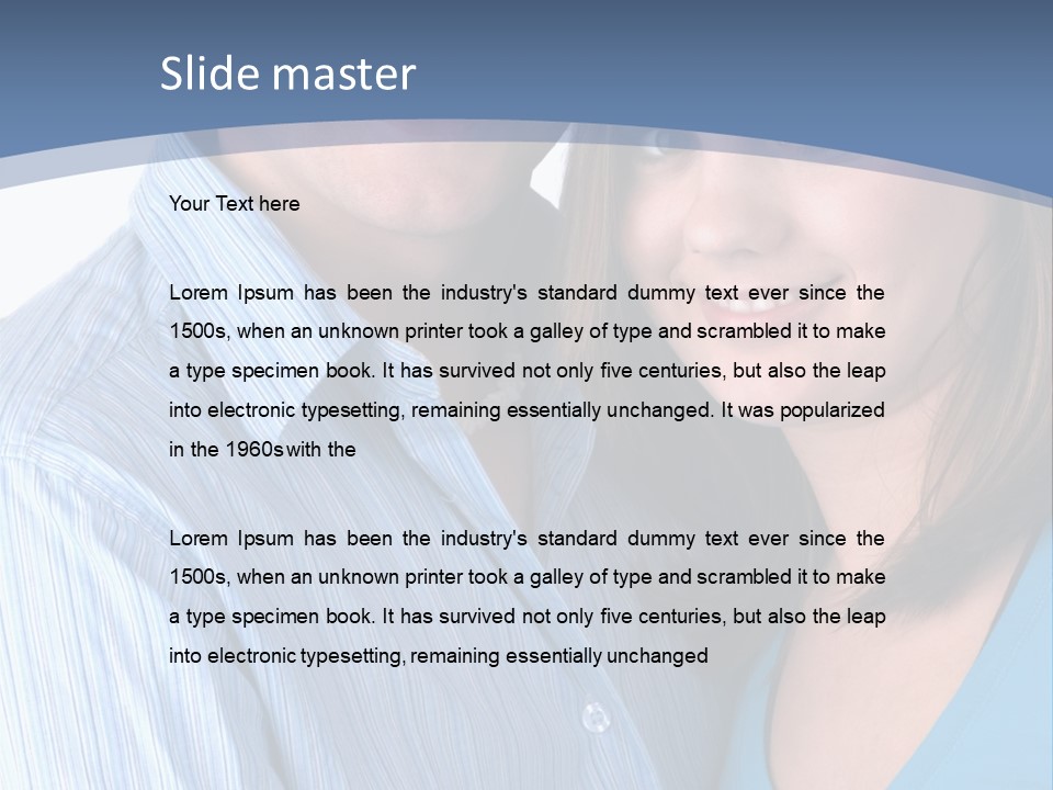 Attractive Young Happy Couple PowerPoint Template