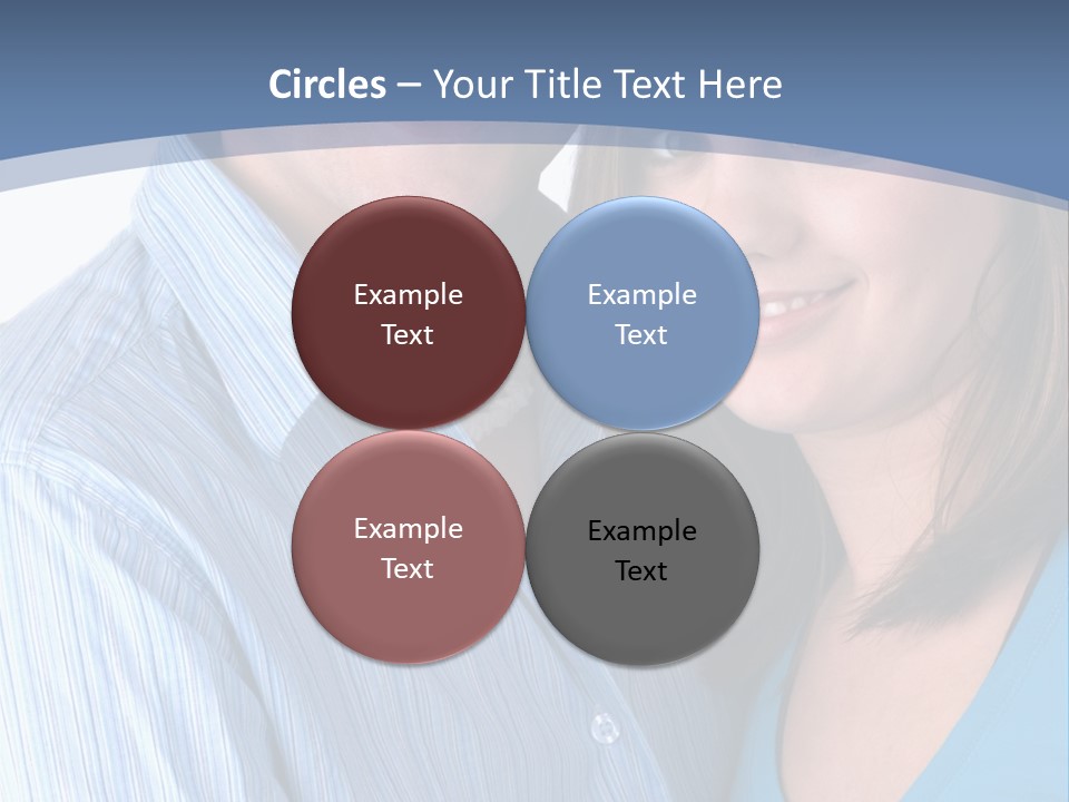 Attractive Young Happy Couple PowerPoint Template