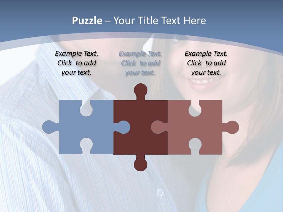 Attractive Young Happy Couple PowerPoint Template